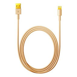 crabw03g lightning to usb 苹果数据线 电源线土豪金 适用iphone6 plus 5s 5c ipad4 ipadmini充电器 数据线产品图片1